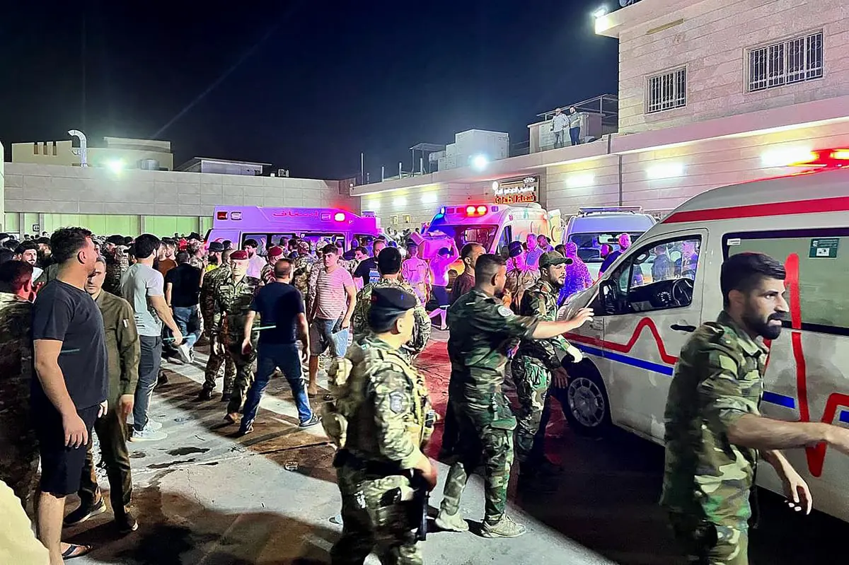 العراق.. مقتل وإصابة العشرات في حريق قاعة أعراس بنينوى (فيديو)