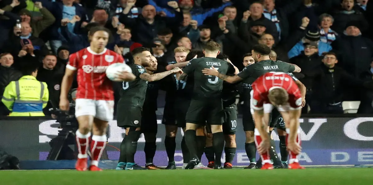 مانشستر سيتي ينهي مغامرة بريستول ويبلغ نهائي كأس الاتحاد الإنجليزي (فيديو)