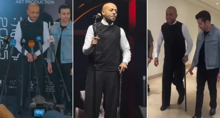 تامر عاشور خلال حفله في الكويت