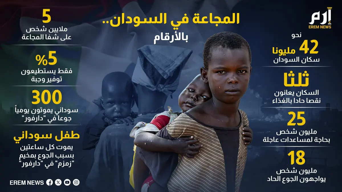 المجاعة في السودان.. بالأرقام