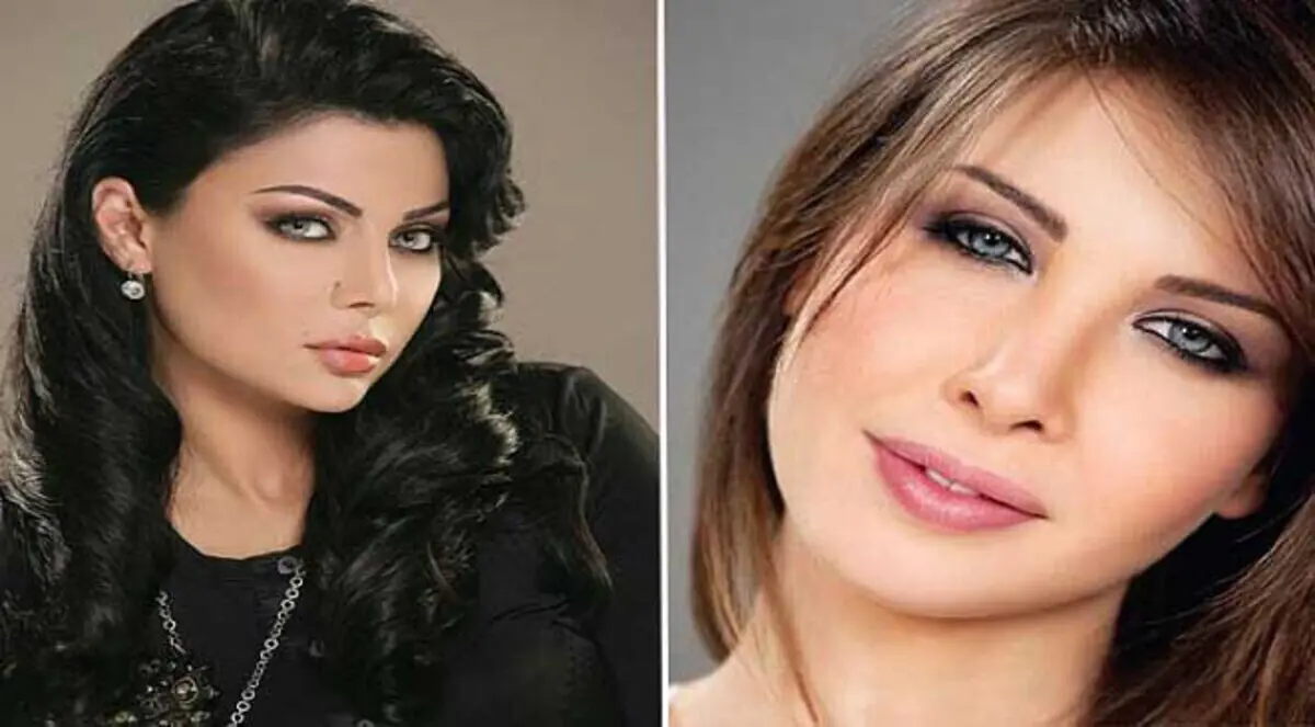 نانسي عجرم تغازل هيفاء وهبي في عيد ميلادها