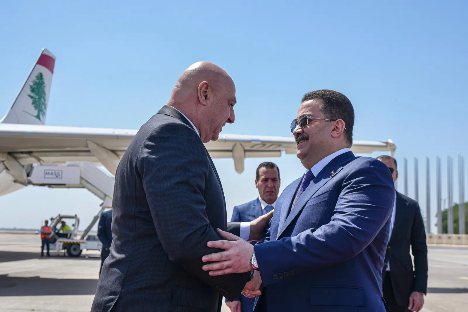 من مراسم الاستقبال