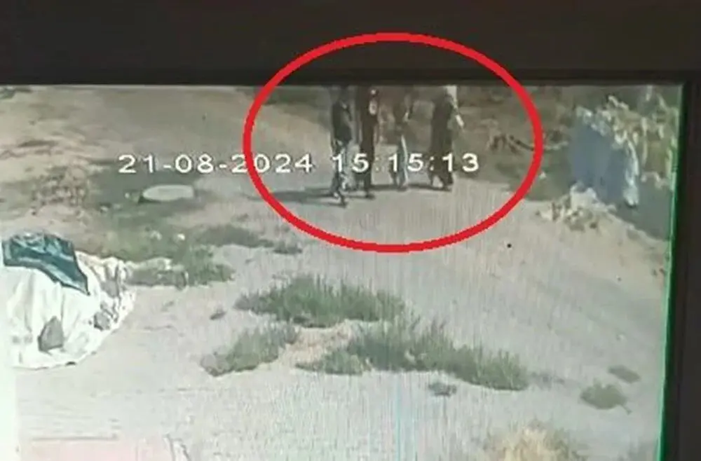 آخر ظهور للطفلة نارين في كاميرات المراقبة
