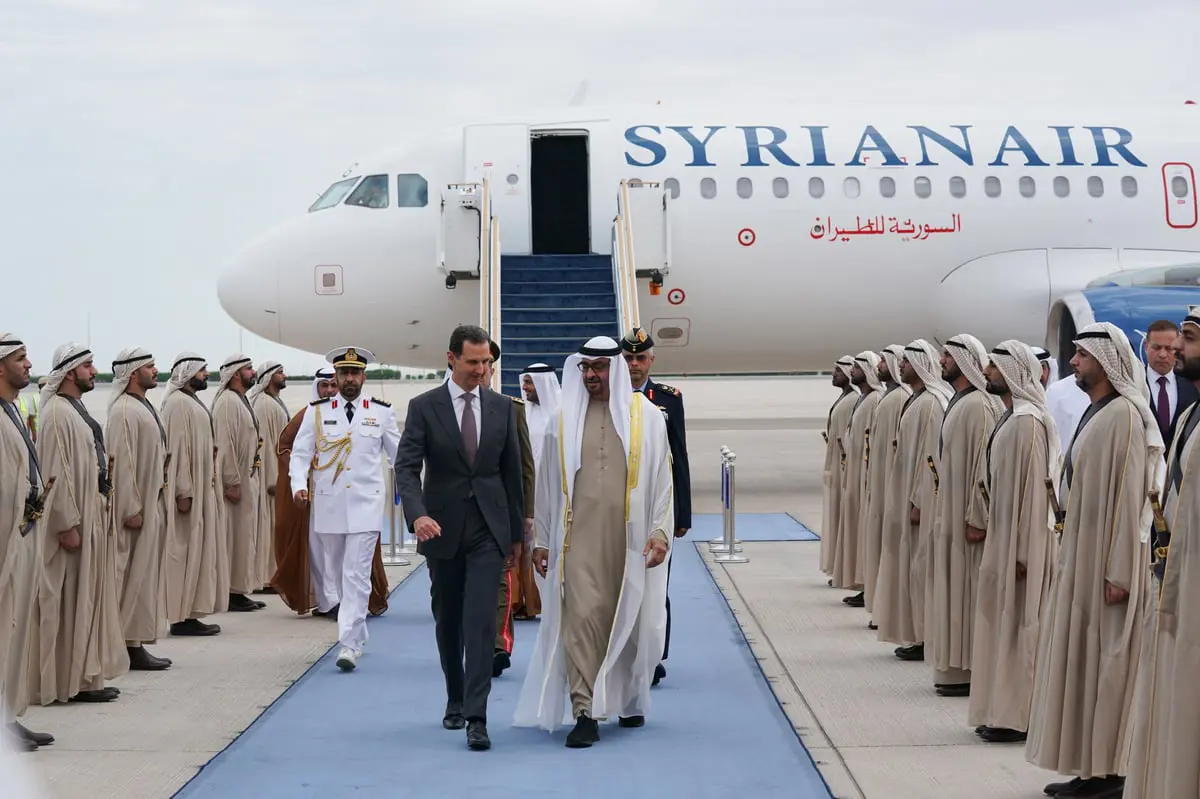 بشار الأسد يصل الإمارات في زيارة رسمية