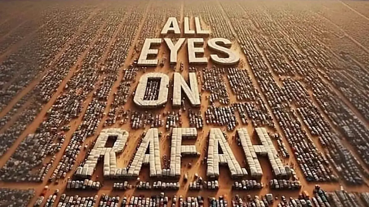 "كل العيون على رفح".. صورة مولّدة تحصد ملايين المشاركات