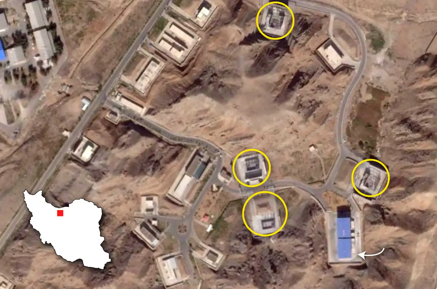 صورة أقمار صناعية تظهر ترميم مواقع صاروخية في إيران