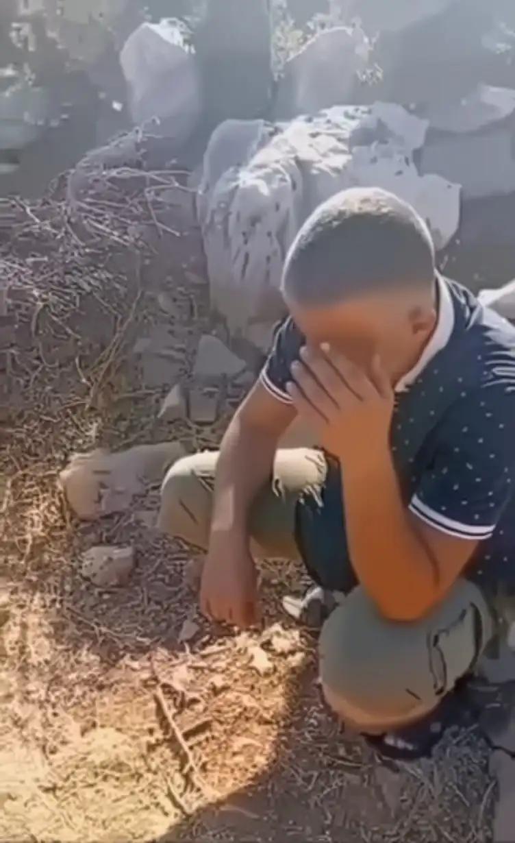 الشخص المتهم قبل عملية الإعدام