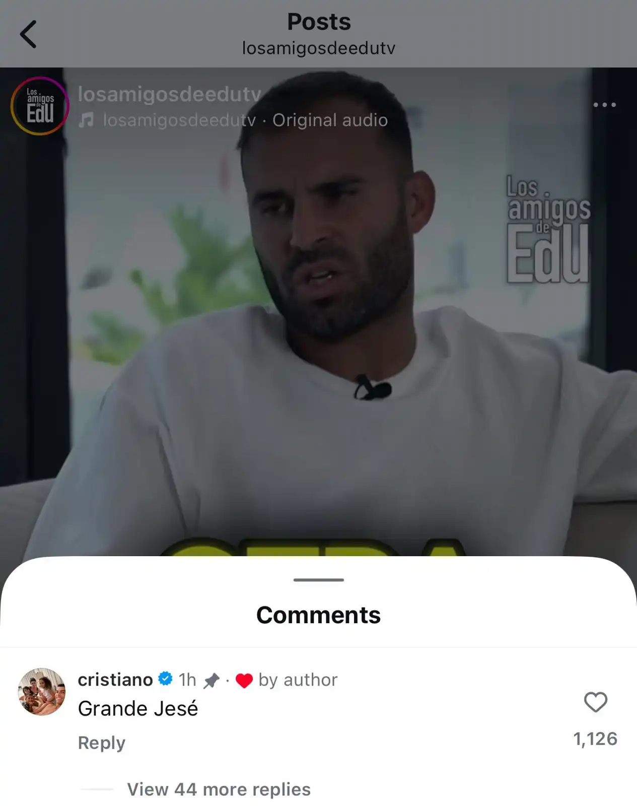 تعليق رونالدو