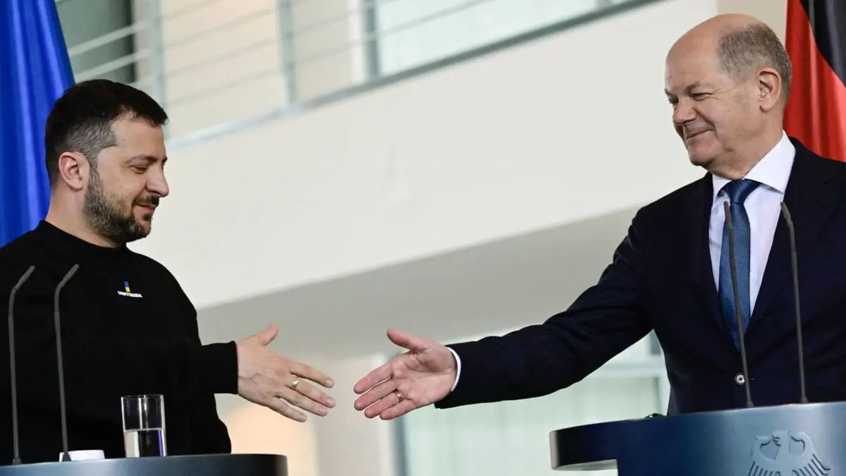 شولتس يبدي دعم ألمانيا الكامل لانضمام أوكرانيا إلى الاتحاد الأوروبي