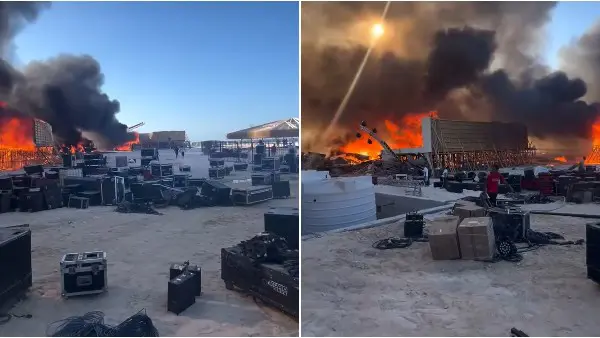 حريق مسرح الساحل الشمالي 