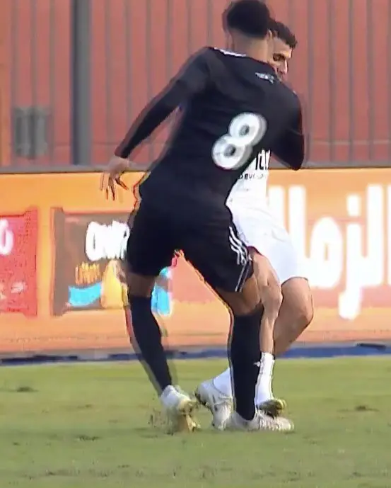 تدخل زيزو على لاعب بتروجت
