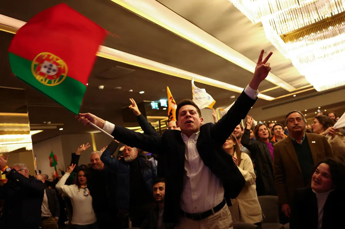 تقدم يمين الوسط على الحزب الحاكم في انتخابات البرتغال‎