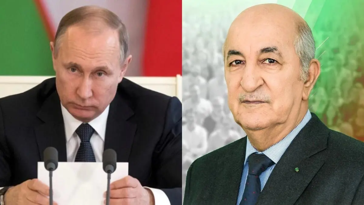 الرئيس الجزائري يتوجه إلى روسيا بدعوة رسمية من بوتين