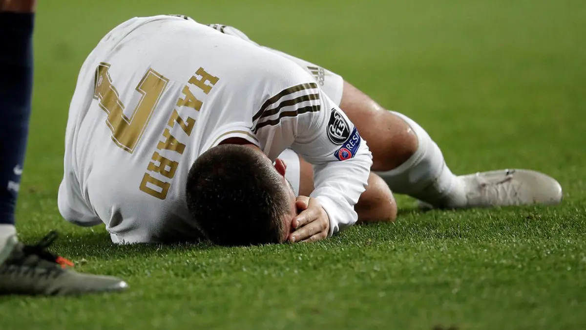 تشخيص إصابة هازارد بعد إصابته في مباراة ليفانتي ضد ريال مدريد