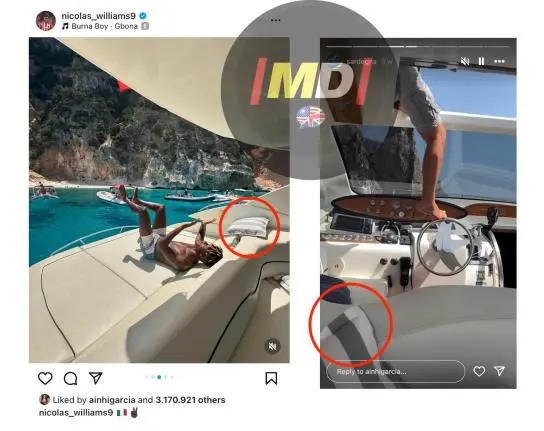 أماكن ظهر فيها نيكو ويليامز وصديقته المحتملة