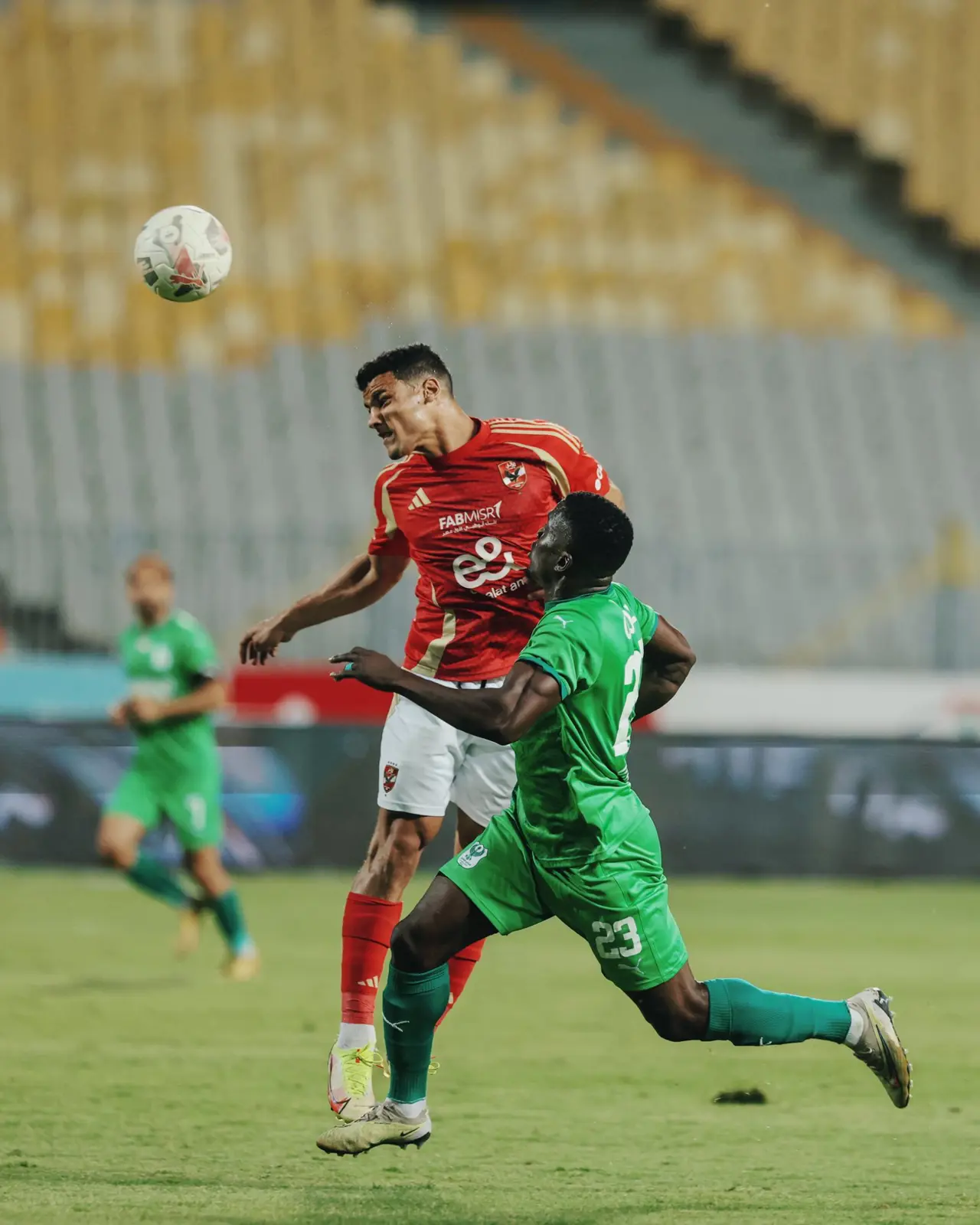 مصطفى العش في مباراة للأهلي