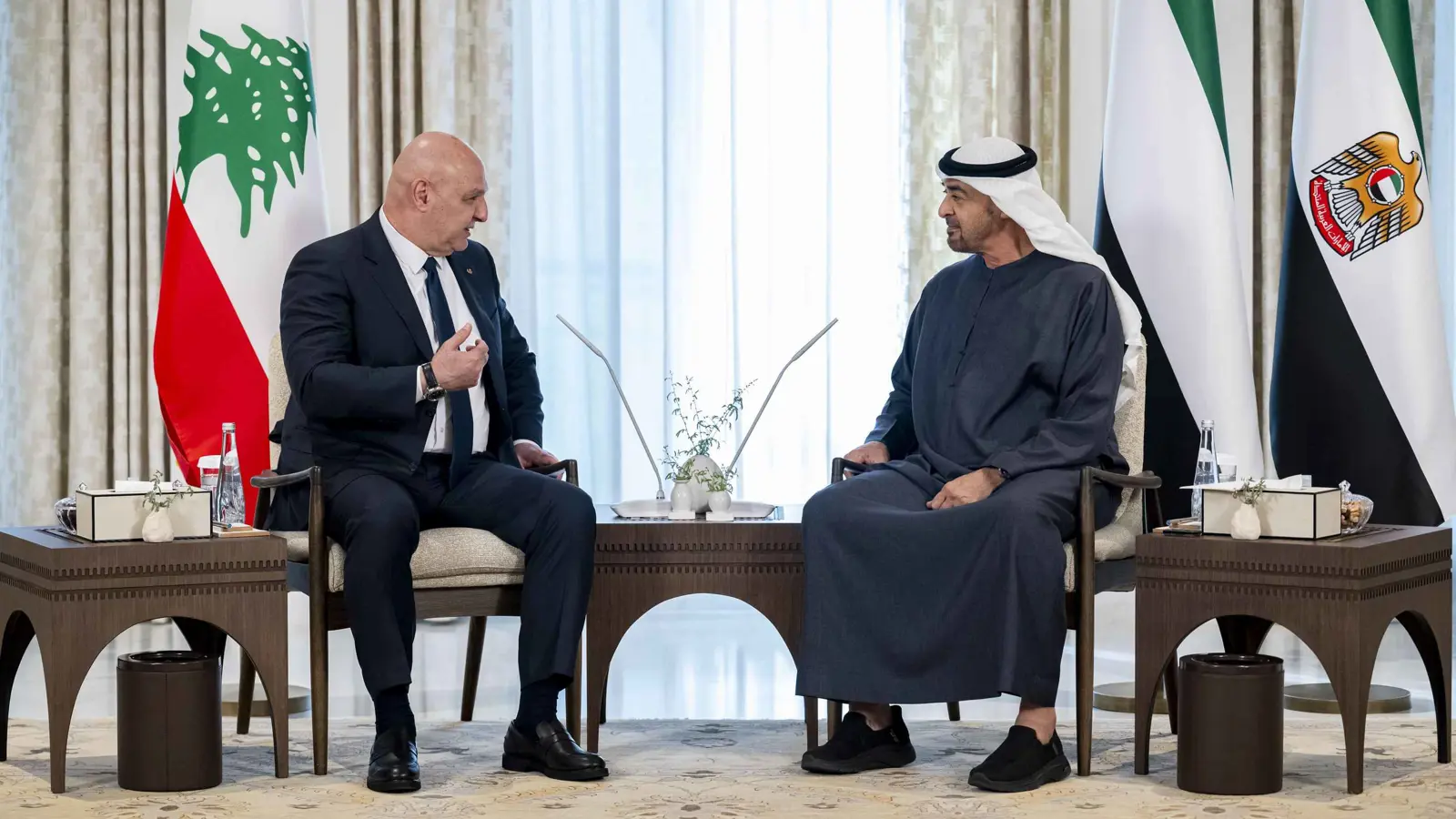 الإمارات ولبنان يتطلعان لرفع مستوى التمثيل الدبلوماسي المتبادل