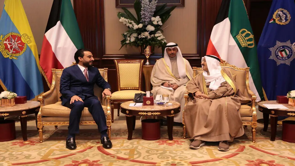 رئيس البرلمان العراقي يلتقي الأمير صباح الأحمد في زيارته الثانية للكويت