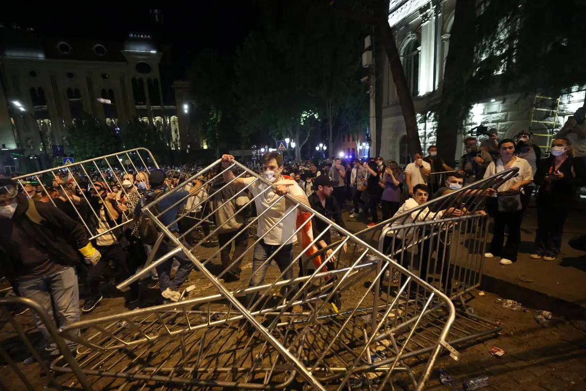  جورجيا.. اعتقال 63 شخصا خلال مظاهرة في تبيليسي