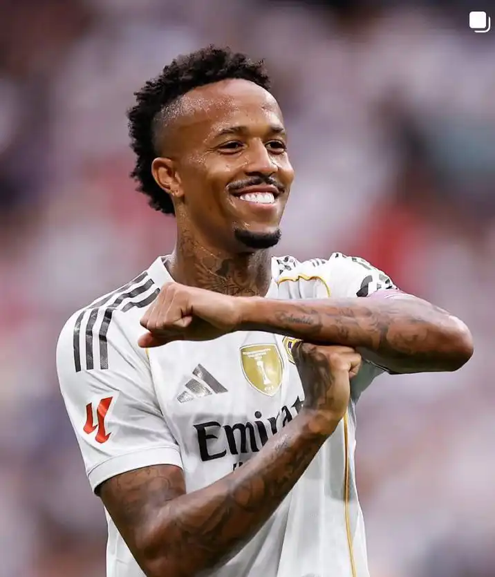 احتفال ميليتاو لاعب ريال مدريد