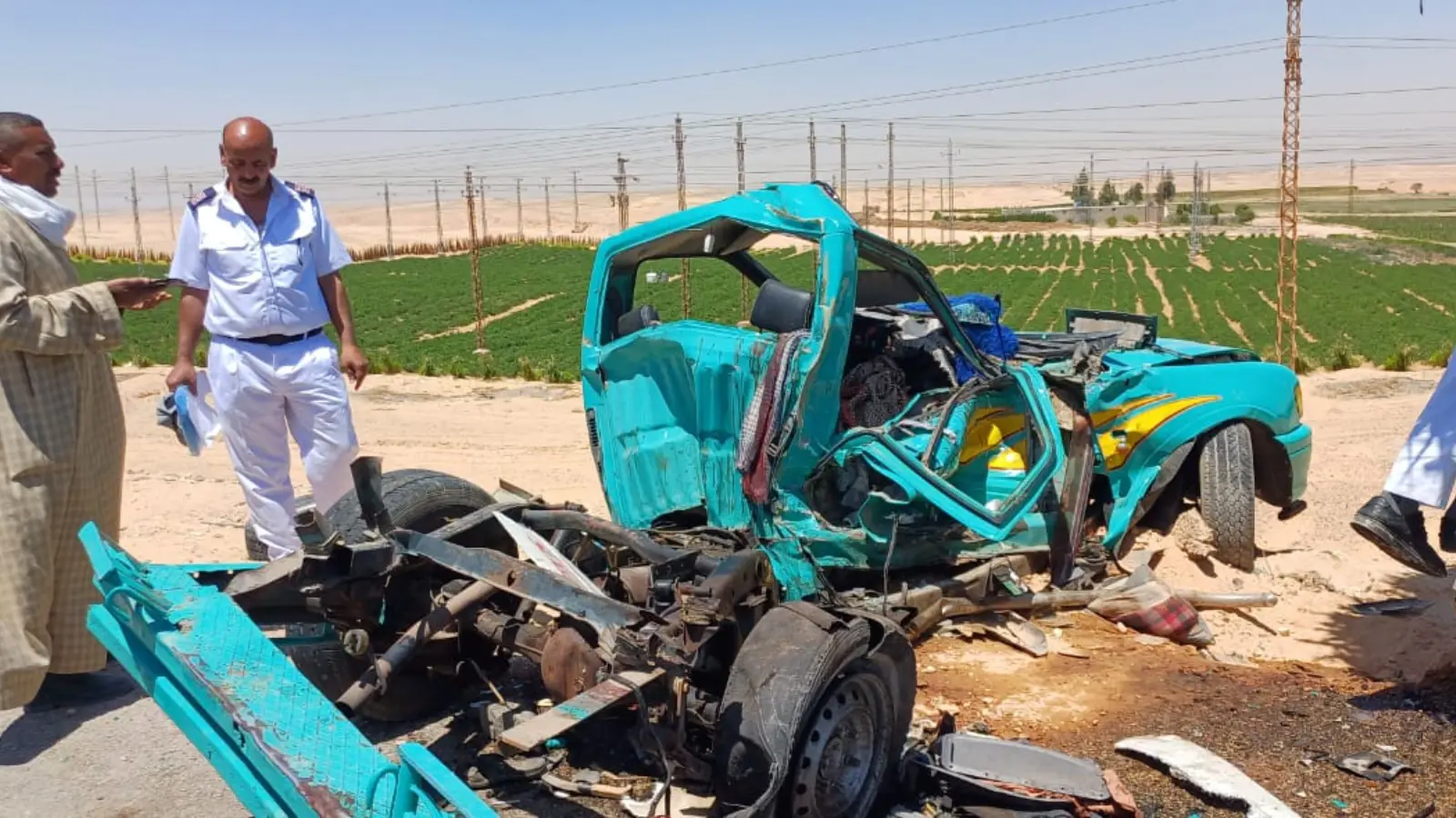 من موقع حادث المنيا