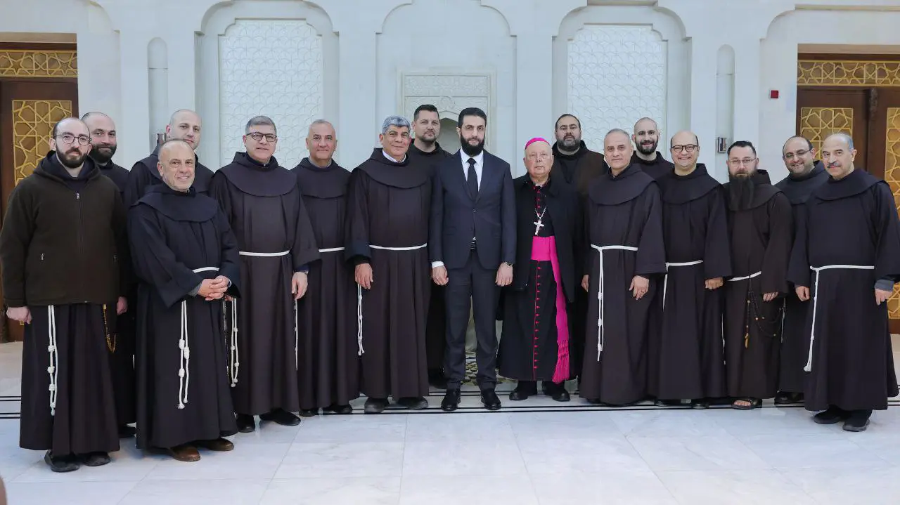 الشرع مع الوفد المسيحي