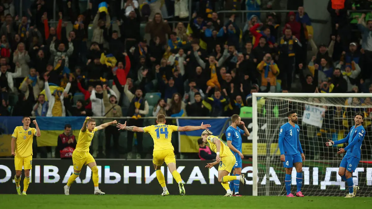 أوكرانيا تهزم آيسلندا وتتأهل إلى بطولة يورو 2024 
