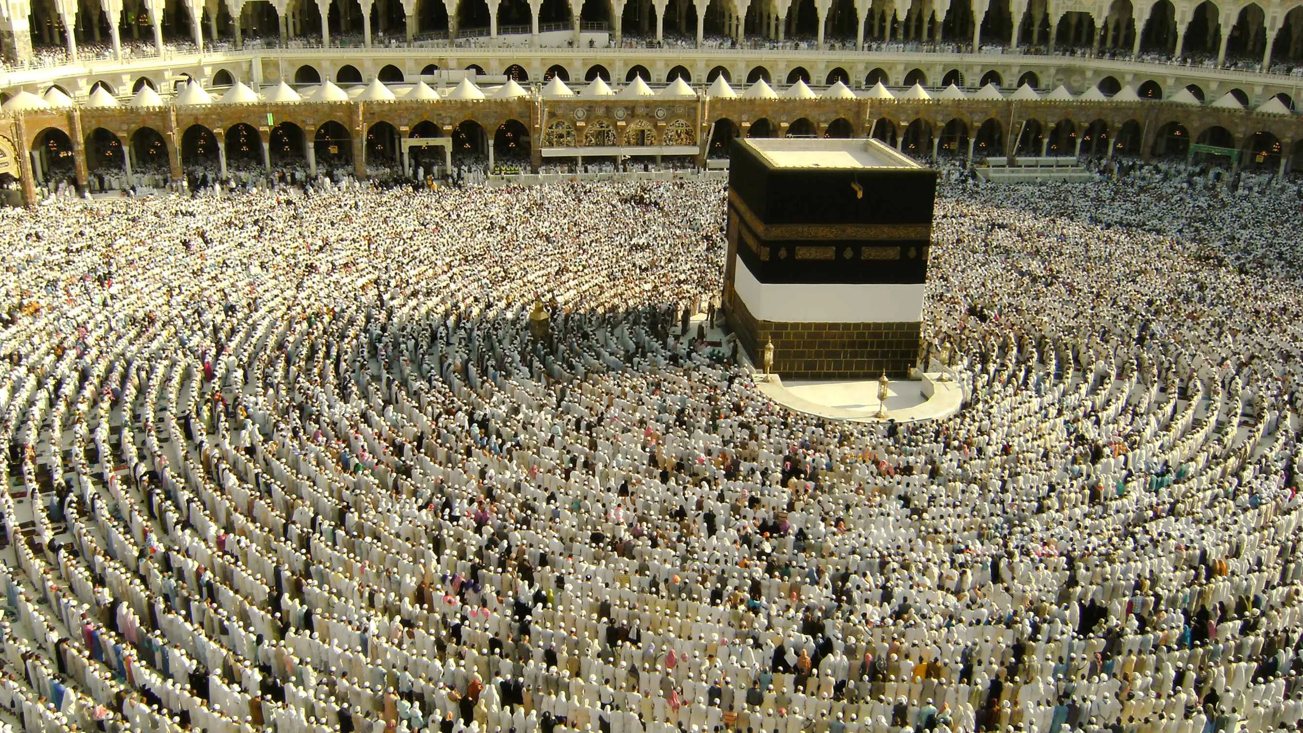 في مشاهد مهيبة وطقوس نادرة.. غسيل الكعبة المشرفة (فيديو)