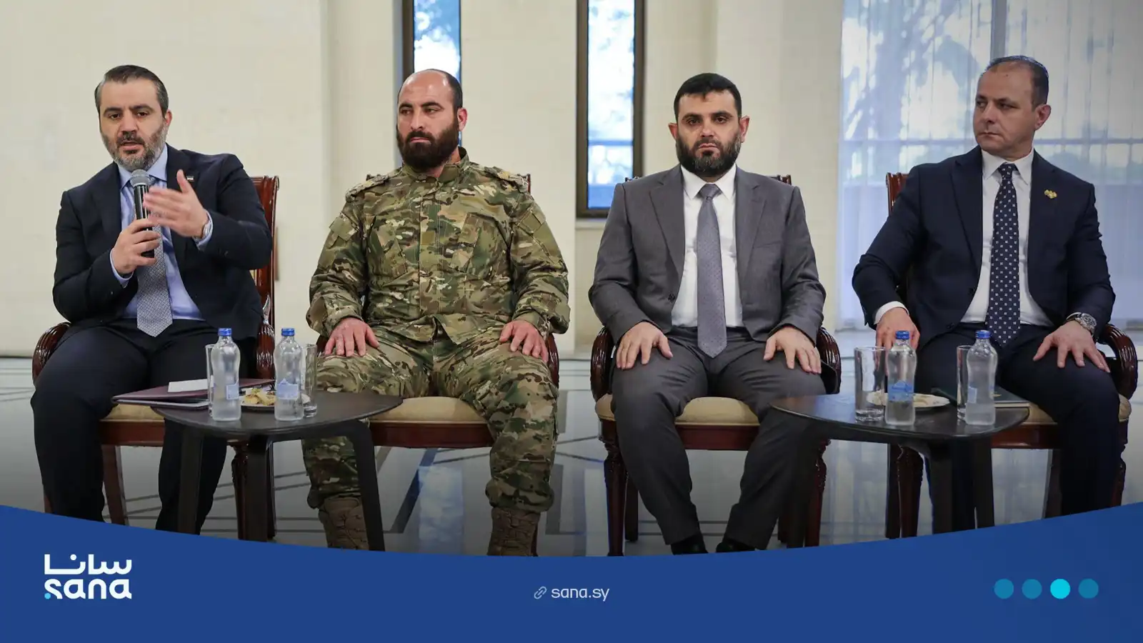 جانب من زيارة الوفد الروسي إلى دمشق