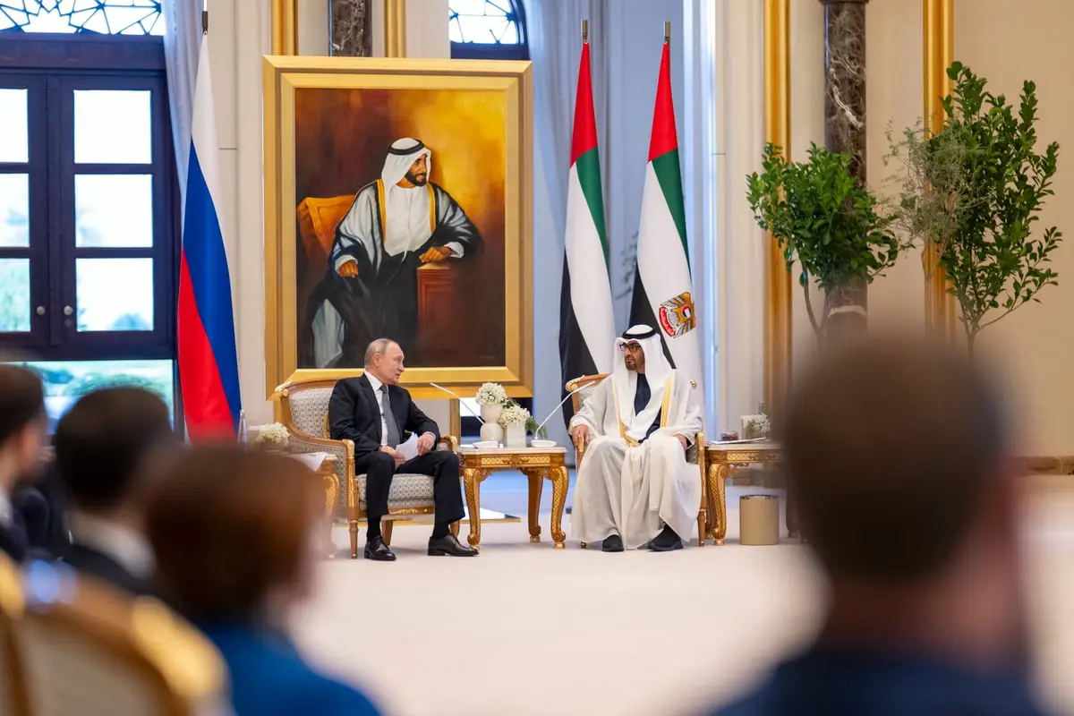  بوتين: العلاقات الروسية الإماراتية وصلت إلى مستوى غير مسبوق