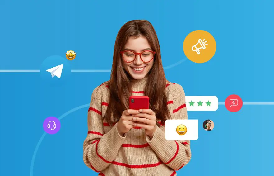 تعبيرية لاستخدام تطبيقات المراسلة