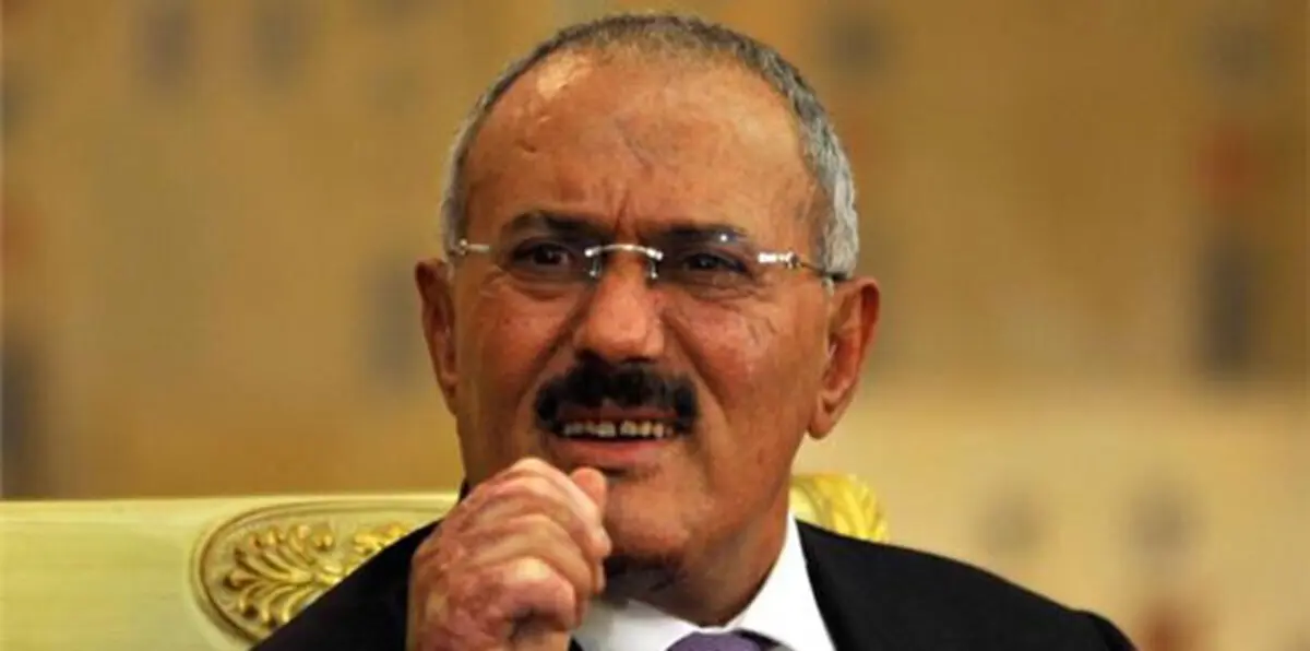 اليمن.. صالح يثير السخرية بحديثه عن القات (صورة)