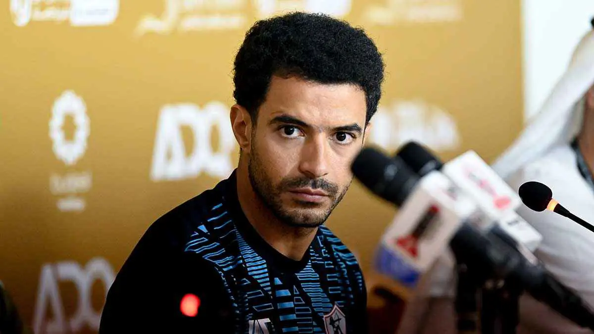 عمر جابر في المؤتمر الصحفي الخاص بمباراة الزمالك وبيراميدز