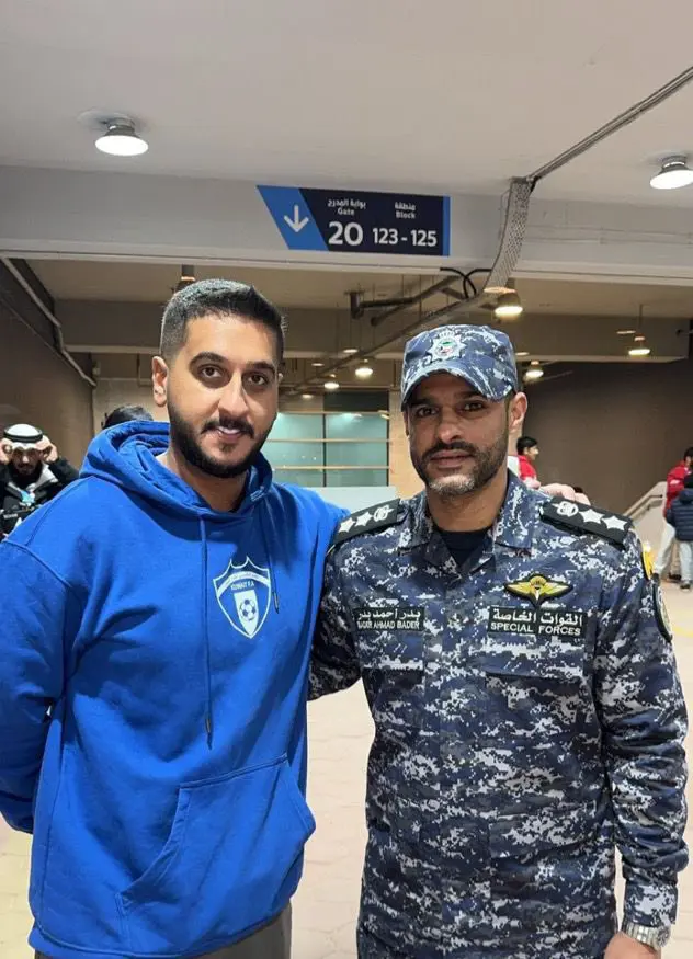 بدر المطوع ضابط في مباراة افتتاح كأس الخليج