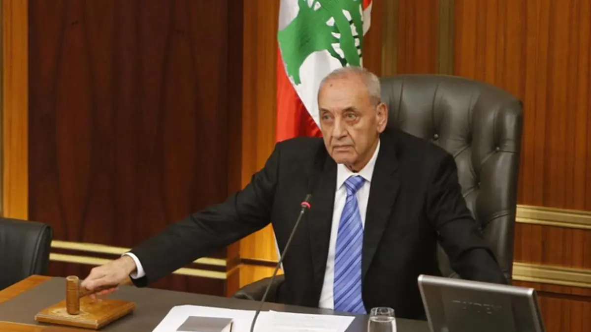 نبيه بري رئيسا للبرلمان اللبناني وإلياس بوصعب نائبا له