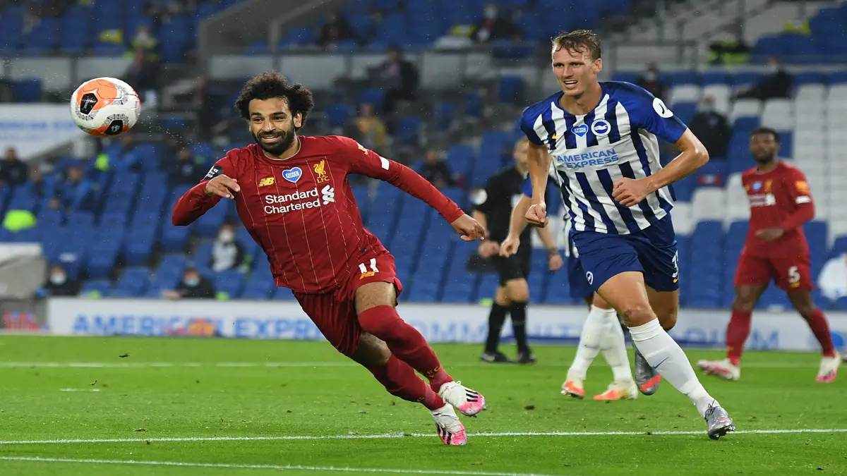 ترتيب هدافي الدوري الإنجليزي بعد هدفي محمد صلاح في مباراة برايتون ضد ليفربول‎