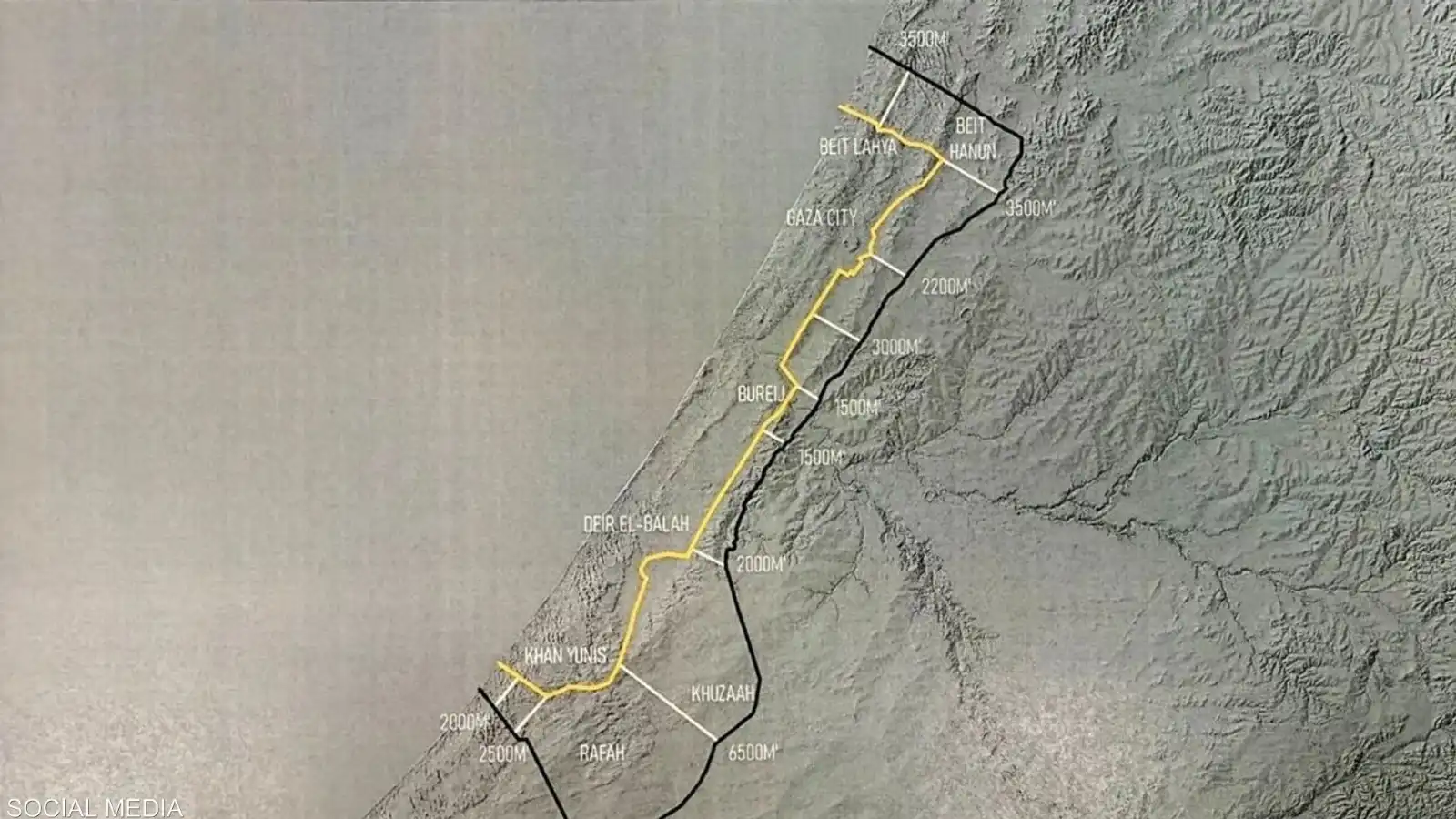 الخريطة التي نشرها دونالد تامب