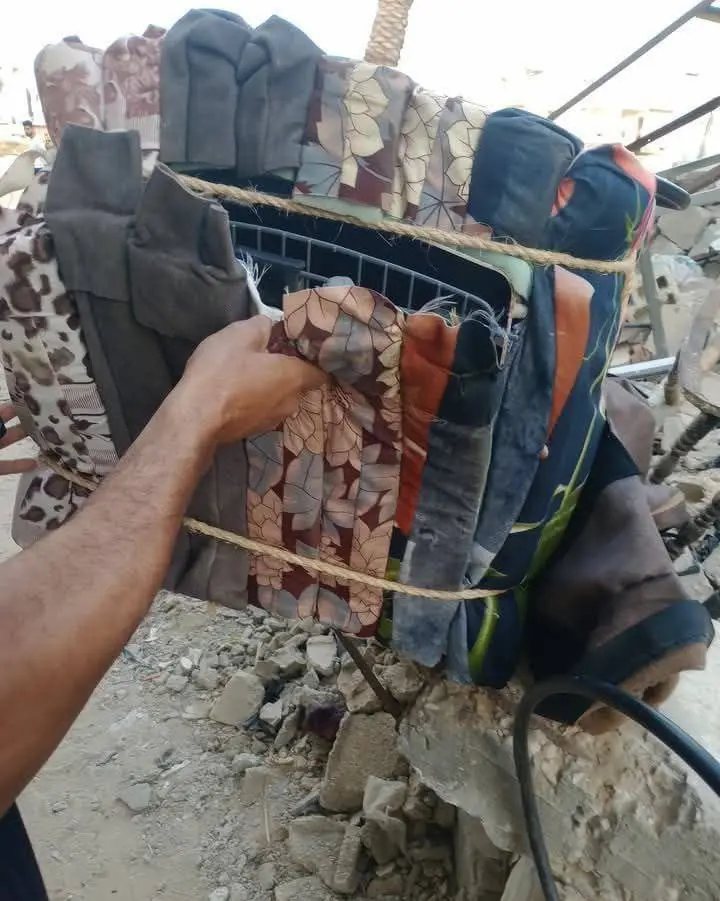 الصندوق الذي خلفته القوة الإسرائيلية في خان يونس