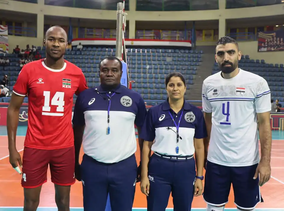 هيفاء الوافي في مباراة مصر وكينيا