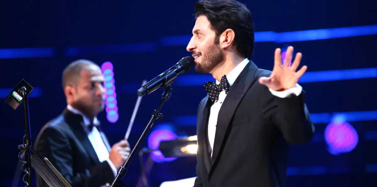 ماجد المهندس يغني "سفينة الدوحة" لسعود القحطاني (فيديو)