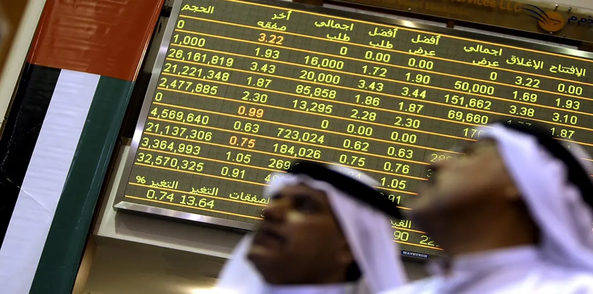 تباين أداء بورصتي الإمارات الرئيستين وصعود السوق القطرية