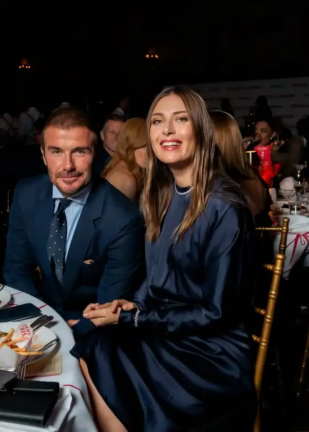 شارابوفا مع بيكهام