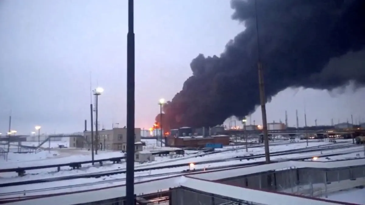 حريق بمصفاة في كالوجا الروسية إثر هجوم أوكراني بمسيّرة