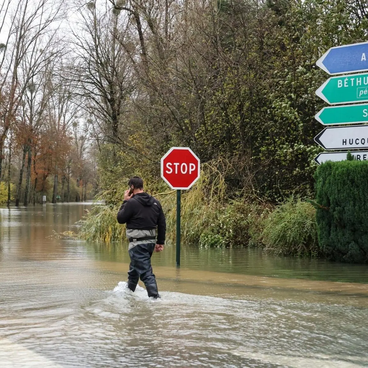 فقدان 7 أشخاص بسبب الأمطار الغزيرة في فرنسا