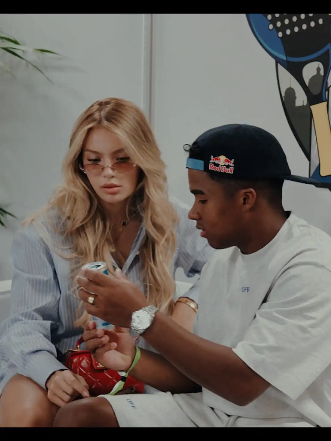 غابرييلي ميراندا مع إندريك نجم ريال مدريد