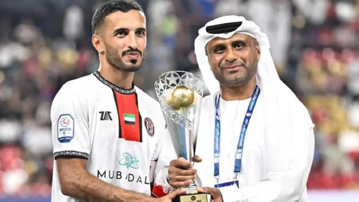 الجزيرة الإماراتي يكرم علي مبخوت في مباراة الوداع (فيديو)