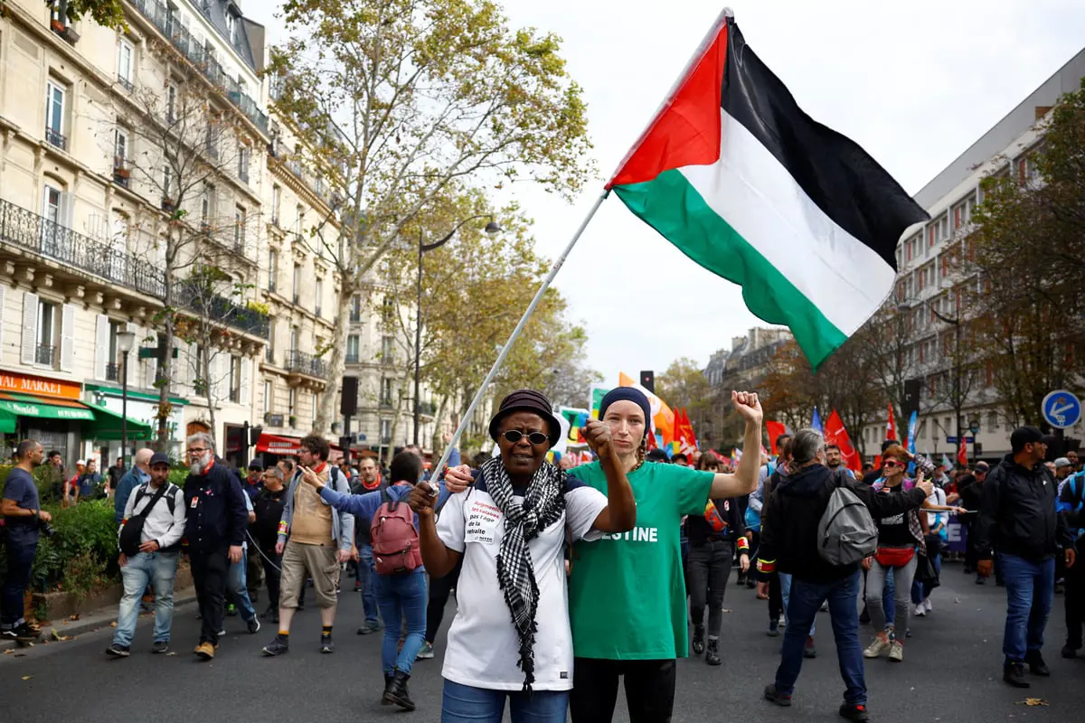رغم الحظر.. مظاهرات داعمة للفلسطينيين في فرنسا
