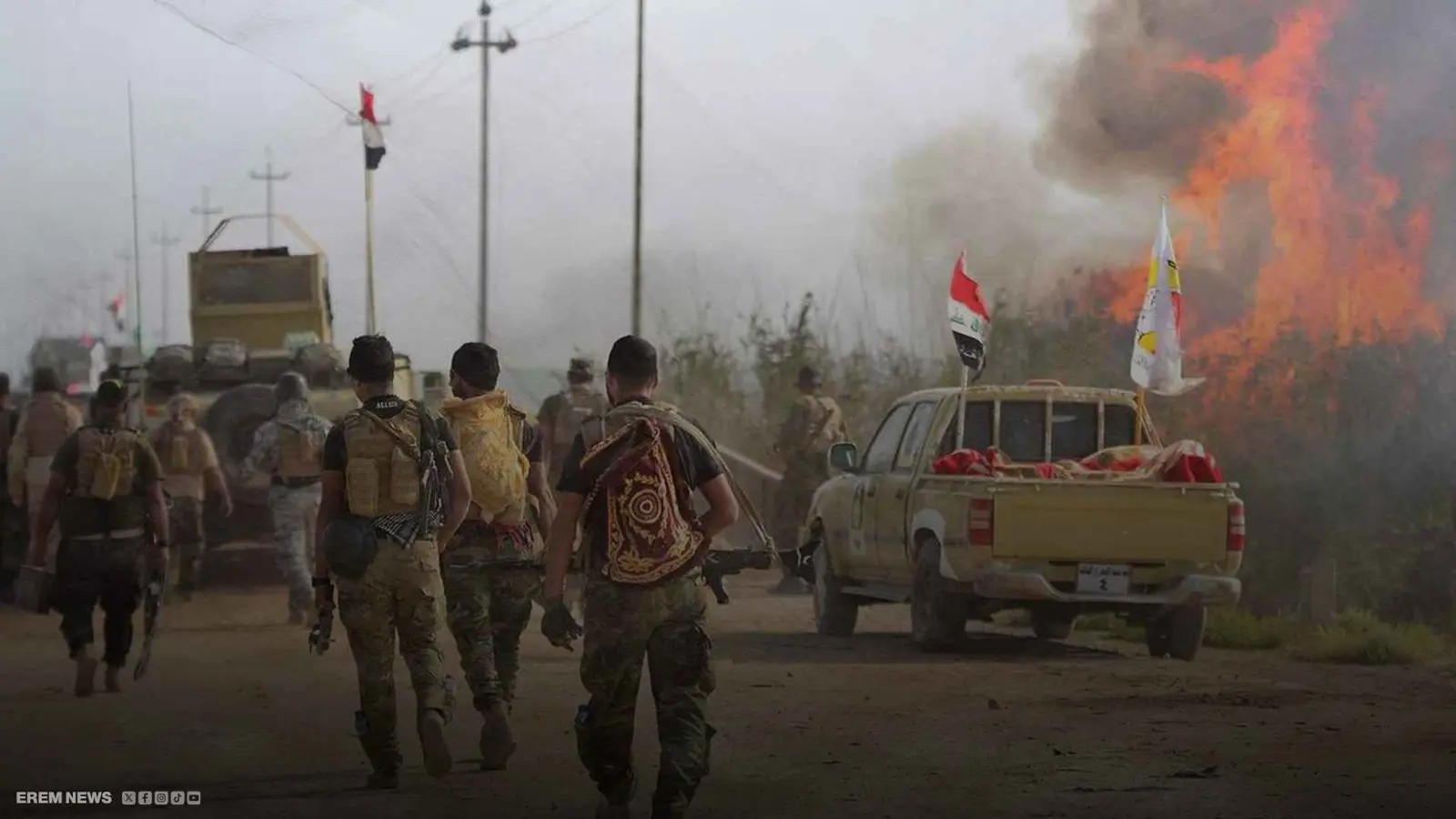 "صراع الممرات".. ماذا تخفي اشتباكات "الحشد" والجيش السوري؟ (فيديو إرم)