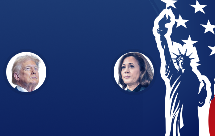 US election banner