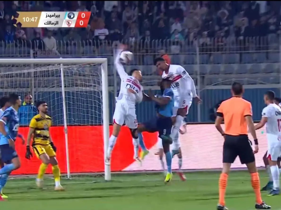 من مباراة الزمالك وبيراميدز